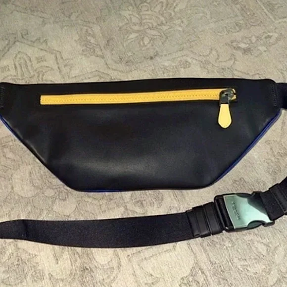 Track Belt Bag In Colorblock Signature Canvas